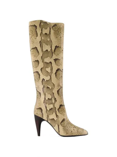 Jany Leather Heel Boots - Isabel Marant - Modalova