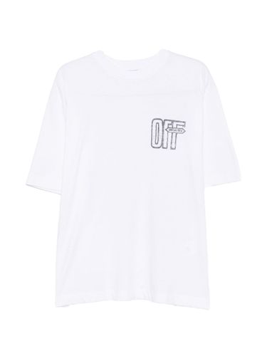 Off Motion Arrow Skate Cotton T-Shirt - Off White - Modalova