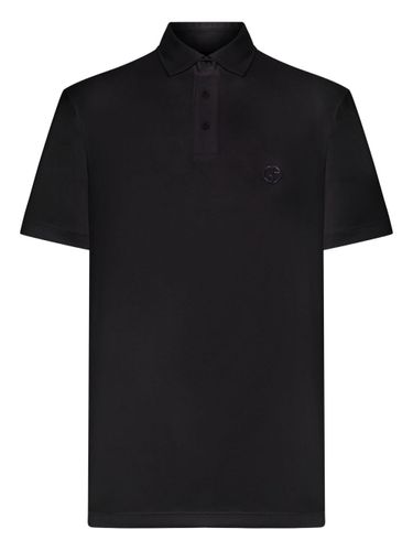 Interlock Cotton Polo Shirt - Giorgio Armani - Modalova
