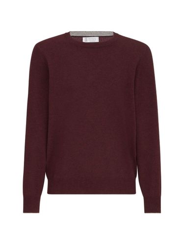Cashmere Crewneck Sweater - Brunello Cucinelli - Modalova