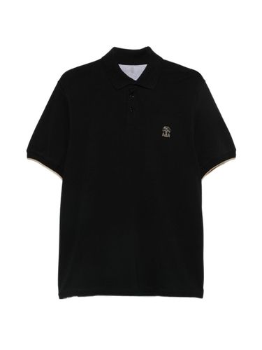 Logo Cotton Polo Shirt - Brunello Cucinelli - Modalova