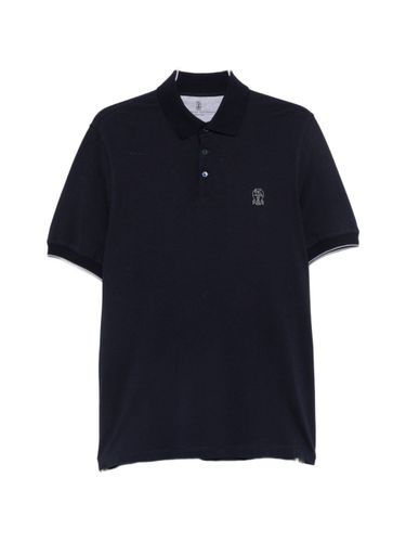 Logo Cotton Polo Shirt - Brunello Cucinelli - Modalova