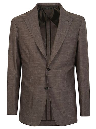 Wool And Silk Single-Breasted Jacket - BRIONI - Modalova