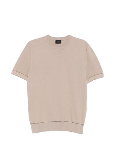 BRIONI Piquet Cotton T-Shirt - BRIONI - Modalova