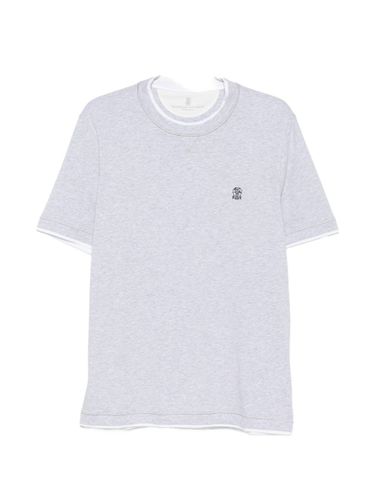 Logo Cotton T-Shirt - Brunello Cucinelli - Modalova