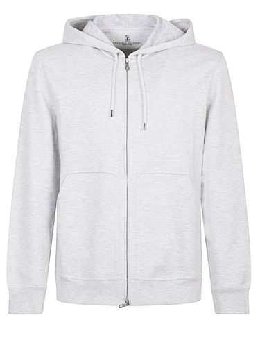 Cotton Blend Hoodie - Brunello Cucinelli - Modalova
