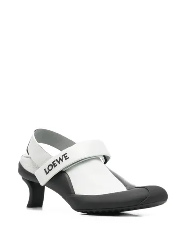 Loewe Dive Leather Slingback Pumps - Loewe - Modalova