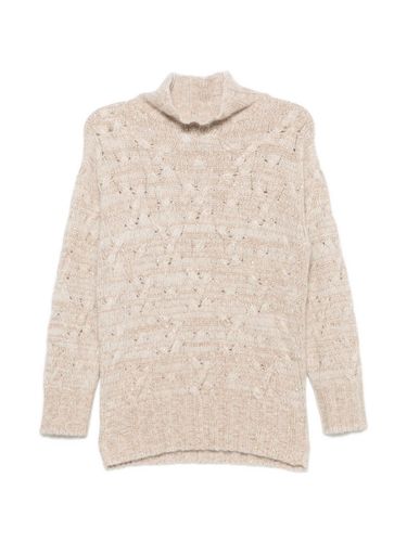 Wool Blend Turtle-Neck Sweater - Fabiana Filippi - Modalova