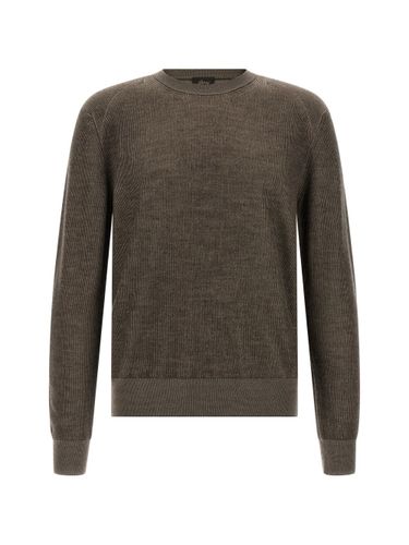Cashmere And Wool Crewneck Sweater - BRIONI - Modalova