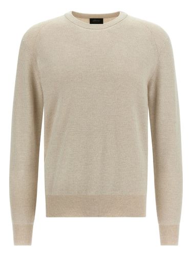Cashmere And Wool Crewneck Sweater - BRIONI - Modalova