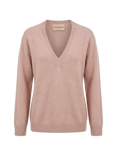 Valentino Cashmere V-Necked Sweater - Valentino - Modalova