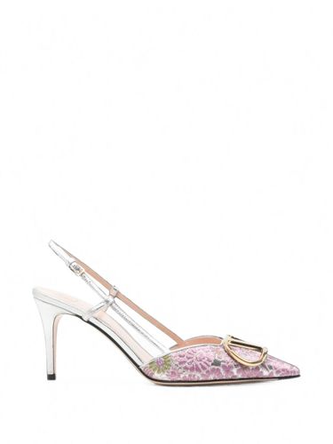 Vlogo Signature Embroidered Slingback Pumps - Valentino Garavani - Modalova