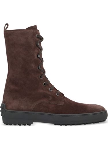 Tod's Gommino Leather Laced Boots - Tod's - Modalova