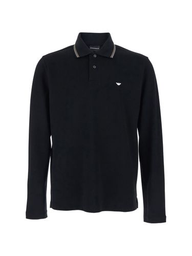 Logo Cotton Polo Shirt - Emporio Armani - Modalova