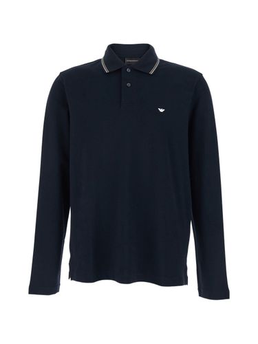 Logo Cotton Polo Shirt - Emporio Armani - Modalova