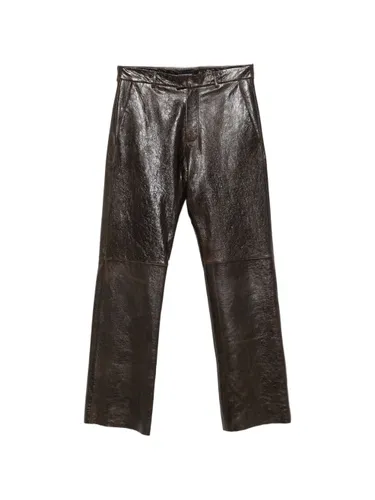 Emporio Armani Leather Trousers - Emporio Armani - Modalova