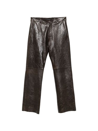 Emporio Armani Leather Trousers - Emporio Armani - Modalova
