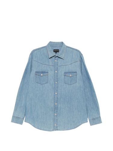 Emporio Armani Denim Cotton Shirt - Emporio Armani - Modalova