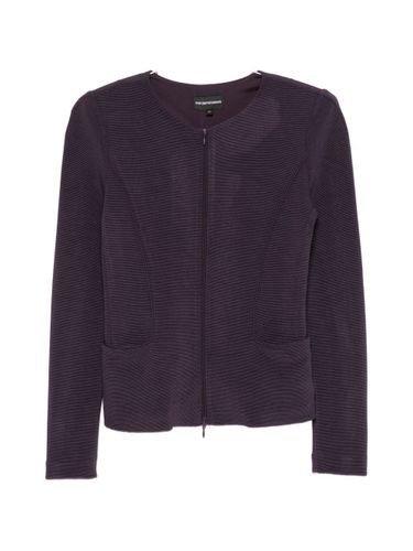 Emporio Armani Zipped Blazer Jacket - Emporio Armani - Modalova