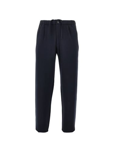 Cotton Blend Trousers - Emporio Armani - Modalova