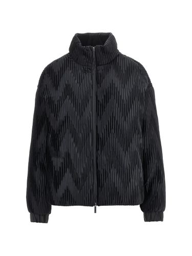 Emporio Armani Velvet Down Jacket - Emporio Armani - Modalova