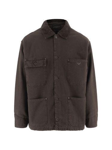 Emporio Armani Cotton Caban Coat - Emporio Armani - Modalova