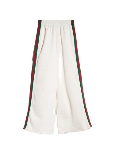 Cotton Blend Wide-Leg Trousers - Gucci - Modalova