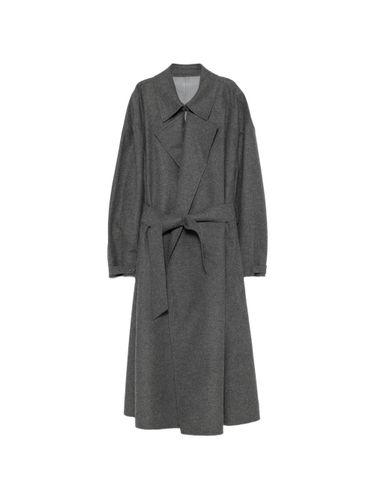 Emporio Armani Flannel Long Coat - Emporio Armani - Modalova