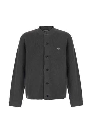 Emporio Armani Wool Zipped Cardigan - Emporio Armani - Modalova