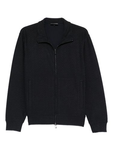 Cotton Blend Zipped Sweatshirt - Emporio Armani - Modalova