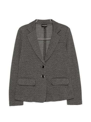 Cotton Single-Breasted Jacket - Emporio Armani - Modalova