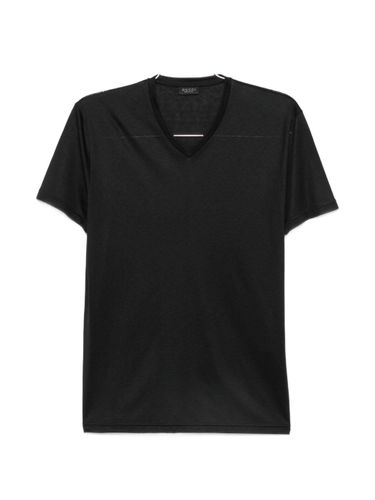Gucci Silk V-Necked T-Shirt - Gucci - Modalova