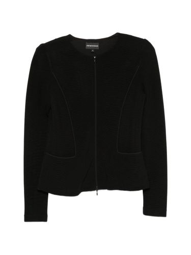 Emporio Armani Zipped Blazer Jacket - Emporio Armani - Modalova