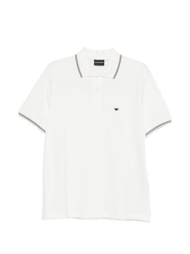 Logo Cotton Polo Shirt - Emporio Armani - Modalova