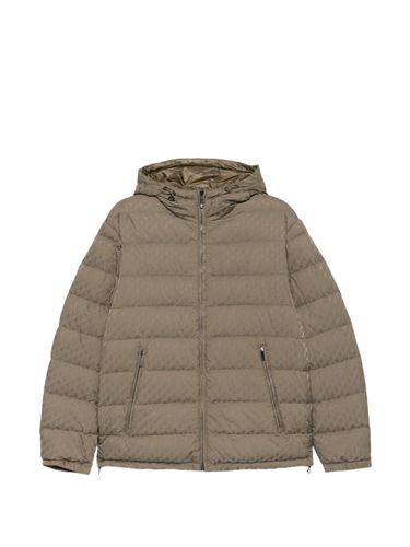 Hooded Short Down Jacket - Emporio Armani - Modalova