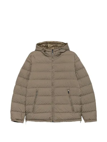 Hooded Short Down Jacket - Emporio Armani - Modalova