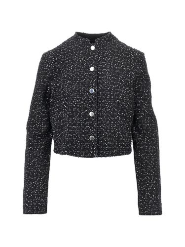 Embroidered Cotton Jacket - Emporio Armani - Modalova