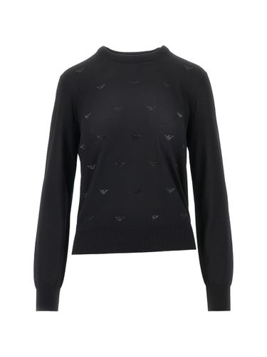 Emporio Armani Wool Crewneck Jumper - Emporio Armani - Modalova