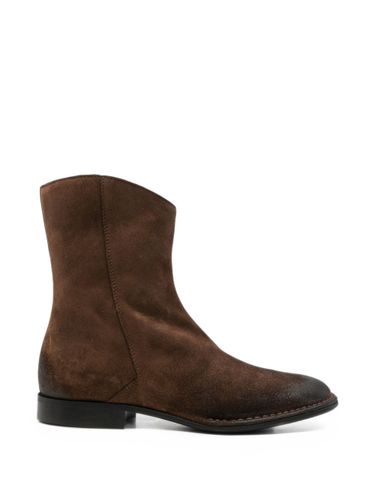 Emporio Armani Leather Ankle Boots - Emporio Armani - Modalova
