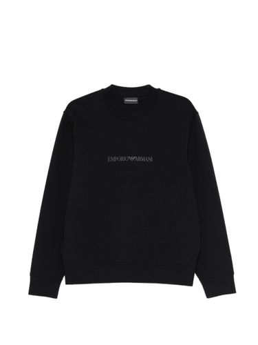 Logo Cotton Sweatshirt - Emporio Armani - Modalova