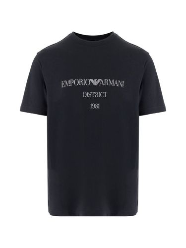 Emporio Armani Logo Cotton T-Shirt - Emporio Armani - Modalova