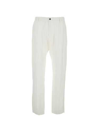 Emporio Armani Linen Trousers - Emporio Armani - Modalova