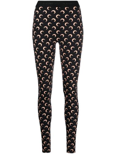 MARINE SERRE Moon Print Leggings - MARINE SERRE - Modalova