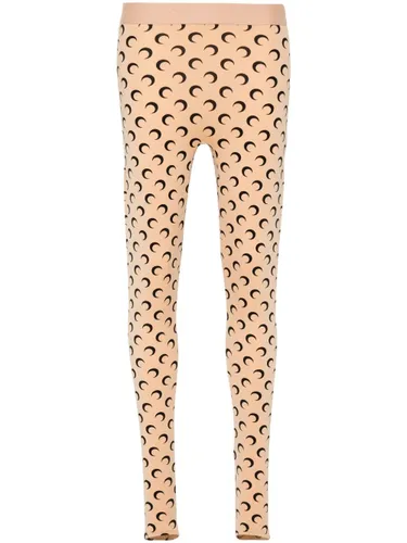 MARINE SERRE Moon Print Leggings - MARINE SERRE - Modalova
