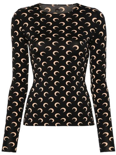MARINE SERRE Moon Print Top - MARINE SERRE - Modalova
