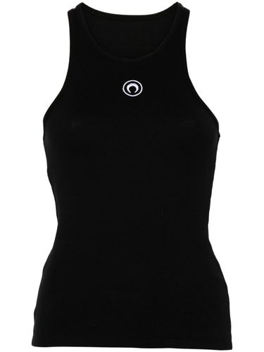 MARINE SERRE Logo Cotton Tank Top - MARINE SERRE - Modalova