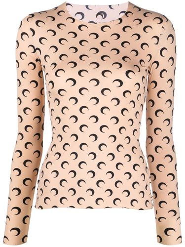 MARINE SERRE Moon Print Top - MARINE SERRE - Modalova
