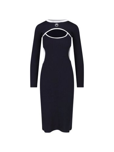 MARINE SERRE Moon Cutout Midi Dress - MARINE SERRE - Modalova