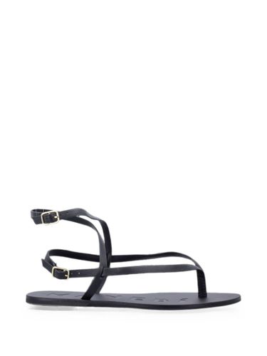MANEBI Leather Thong Sandals - MANEBI - Modalova