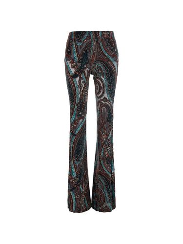 Etro Printed Flared Trousers Etro - Etro - Modalova
